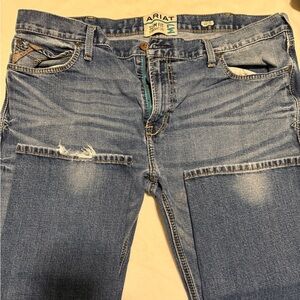 Ariat Slim Straight Distressed Blue Jeans